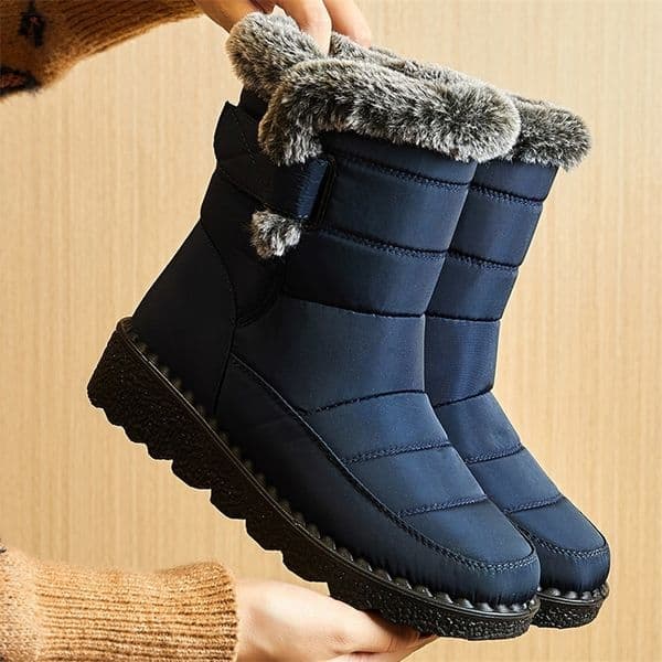 Womens Boots 2024 Trend Winter Shoes For Woman Winter Boots Ankle Low Heels Botas Mujer Waterproof Snow Boots With Fur Shoes251021