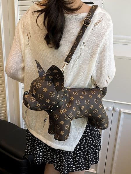 Free Shipping Best Seller Cute Cartoon Pet Shoulder Bag Latest Creative Print Fashion Crossbody Bag Color Options