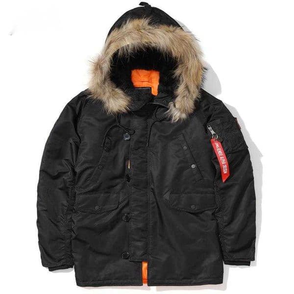 Flight suit cotton coat N3B trench coat cold-proof suit men European and American winter thickened medium-long style L251103