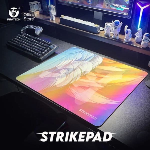 FANTECH Strikepad MST491 Gaming Mousepad Alluring Holographle 490x420xm Mouse Mat Waterproof and No Edge Stitching 251103