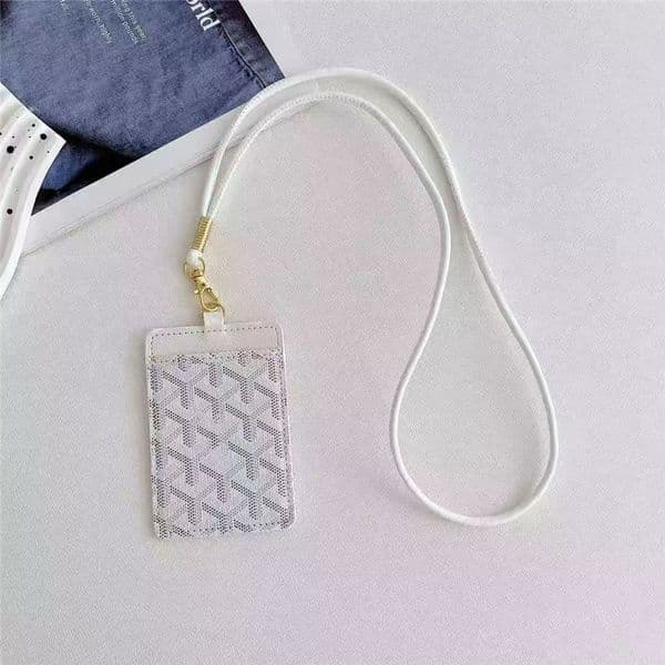 2026 New New Fashion Designer Luxury Pu Outdoor Work Pass Tag Professional Hospital Nurse Holder With Leather Lanyard outdoor Doctor Neck Strap Credit Card Case