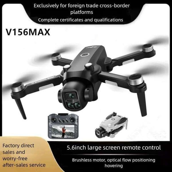 New Product V156MAX Brushless Motor Obstacle Avoidance Screen Drone Optical Flow Positioning Remote Control Four-Axis Aircraft