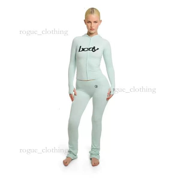 Body By Rayven Womens Casual Sports Workout Set - Quick-Drying Breathable Leggings u0026 Zip-Up Jacket - Elastic Gym Tracksuit L251217RRKO
