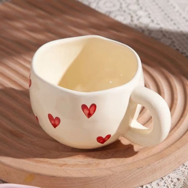 Creative love mug high value ceramic water cup household couple 251031BJ