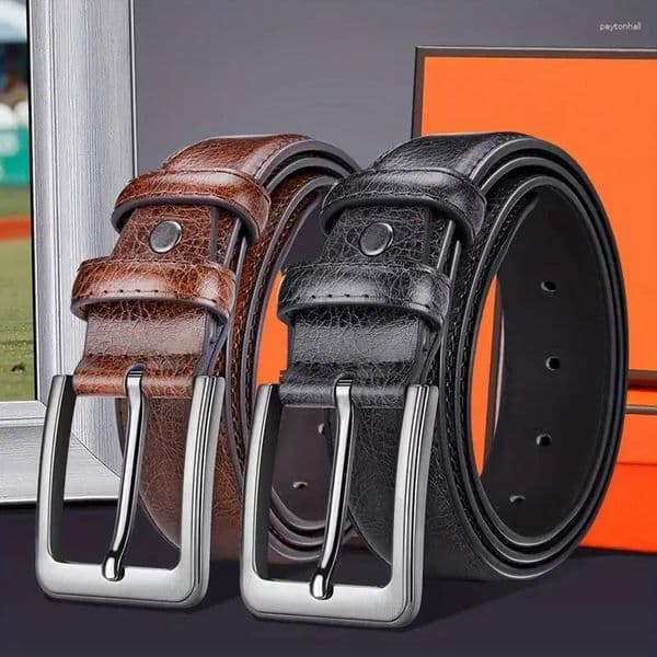Belts Genuine Leather For Men's High Quality Buckle Jeans Cowskin Casual Business Cowboy Waistband Male Fashion Designer