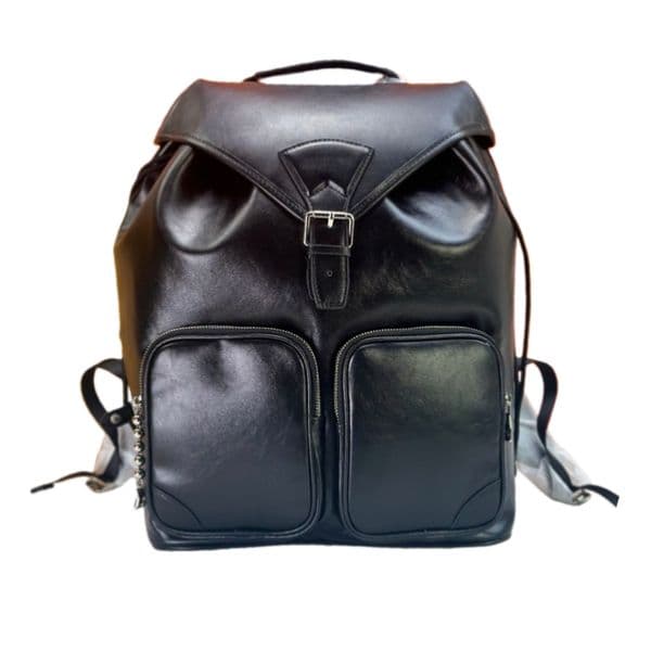 Designer Backpack Men Style Black laptop bookbag soft Cowhide leather School Backpacks Travel trekking bags