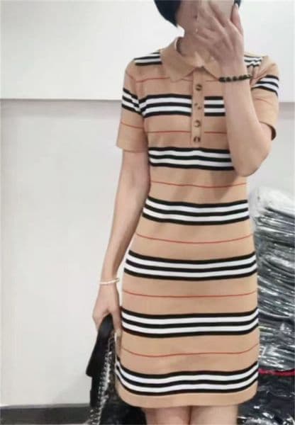 Elegant Women Dress Summer Vintage Turn-down Collar Knitted Mini Dress Lady Slim Elastic Ruffled Bodycon Party Dress Robes Vestidos Clothing Vestido De Mujer