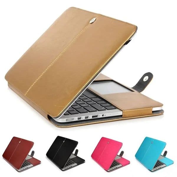 Leather Laptop Bag Case for Air 13 133 136 Retina M2 Mac Book Pro 14 Inch Folio Sleeve Carrying Cover Accessories251103