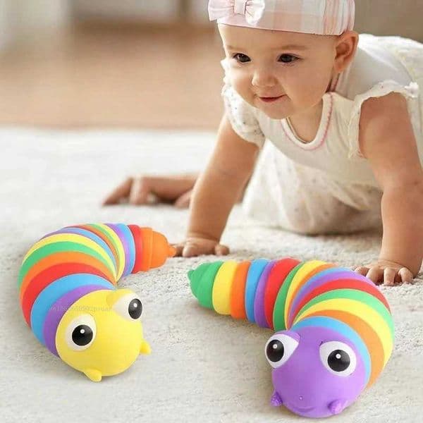 Baby Toy Twisted Caterpillar Infants and Toddlers Colorful Stress Relieving Toys Early Educational Toys Newborn Gift Squishy 1pc Z251103