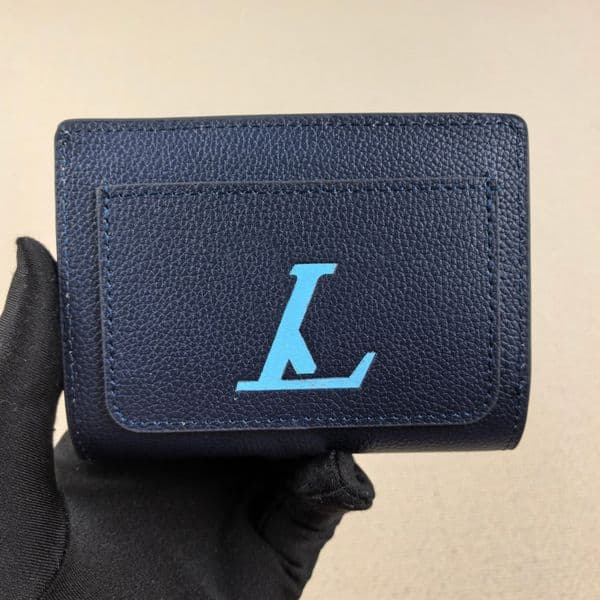 designer wallet luxury cardholder Soft grain leather mini purse Blue screen printing Fannypack Exquisite compact Clutch card holders EXW2511031