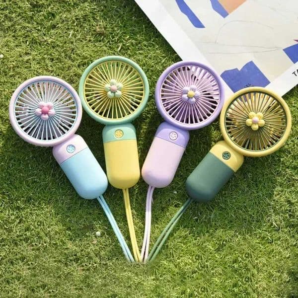 New USB mini wind power handheld fan convenient and ultra quiet high-capacity portable cute small cooling fan for student offices W250403