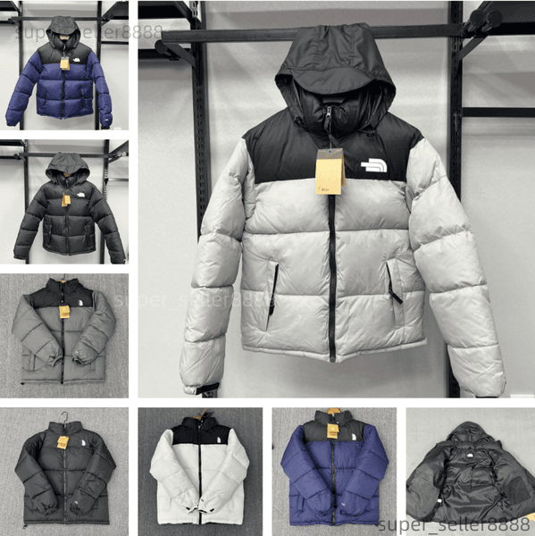 Hot Sale Designer Mens Down Jackets Classic Embroidery Coats Northlys Puffer Outerwear Unisex Long Sleeve Zipper FillDown Stowable Hood WaterRepellent Finish NF