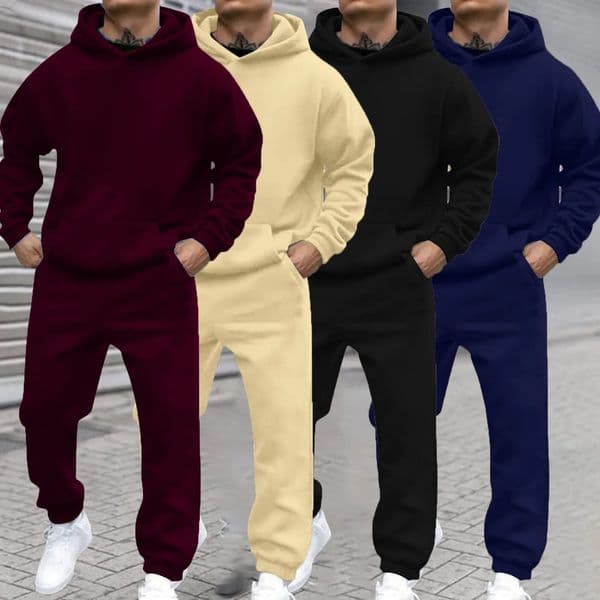 Colorful Urban Style Autumn And Winter Latest Products Mens Hooded Sweatshirt And Pants Set Street Wear Collection 251028