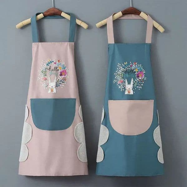 Handwiping Kitchen Household Cooking Apron Oilproof Waterproof Men Women Adult Waist Fashion Coffee Overalls Wipe Hand Apron 251103