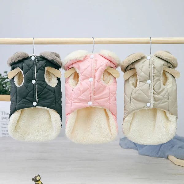 Soft Warm Pet Jacket Clothes 3 Colors Winter Puppy Dogs Cats Clothing Outfits French Bulldog Chihuahua Pug Coat Vest SXXL 251104