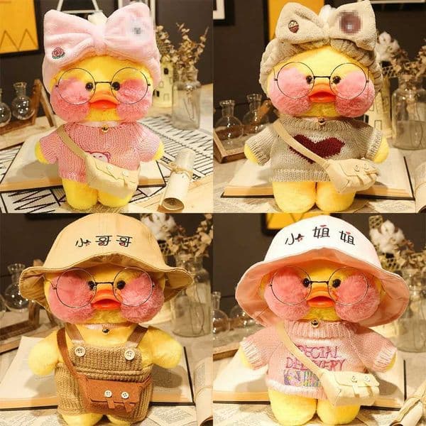 30cm Cute Yellow Lalafanfan Duck Plush Toys Kaii Soft Stuffed Animal Doll Birthday Christmas Creative Gifts For Girl ChildrenXJ251104