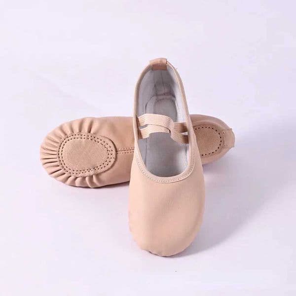 Womens Ballet Slippers for Woman Danseuse PU Leather Professional Dancers Girls Kids Soft Sole Children Toddler Dance Shoes Z251103