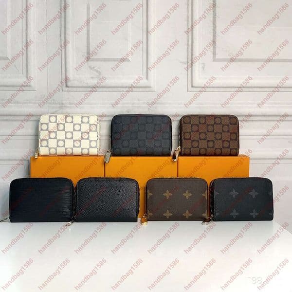 5A Luxury Leather Purse Designer Wallets Zipper women large capacity Fashion Wallets Retro Handbag For Men Women Card Holders Coin Famous mini Purse M60067 # With Box