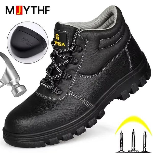 S3 Safety Shoes Men Anti-smashing Anti-piercing Non-slip Anti-static Waterproof Work Boots Steel Toe Shoes Indestructible 251104