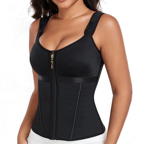 Waist Trimmer Corset for Women Abdomen Tummy Control Body Sculpting & Slimming Girdle with 15 Steelbones Firm Control Postpartum Shaping