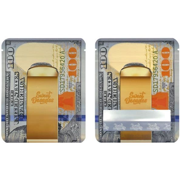 Empty Mylar Bags 3.5 Gram Dollar Shape Packaging Bags Reusable Stand Up Plastic Pouch Aluminum Food Storage Bags Wholesale