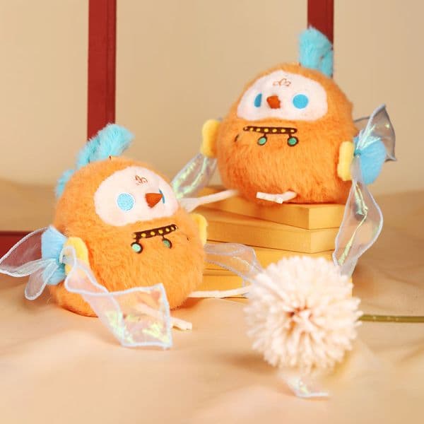 Feitian Tiu Plush Toy - 153g Dunhuang Inspired Soft Stuffed Animal 10x12x8cm Cultural Gift