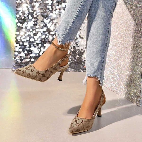 Brand Designer High Heels Sandals Women 2025 Summer Pointed Toe Ankle Straps Pumps Woman Plus Size Thin Heeled Party Shoes W251104