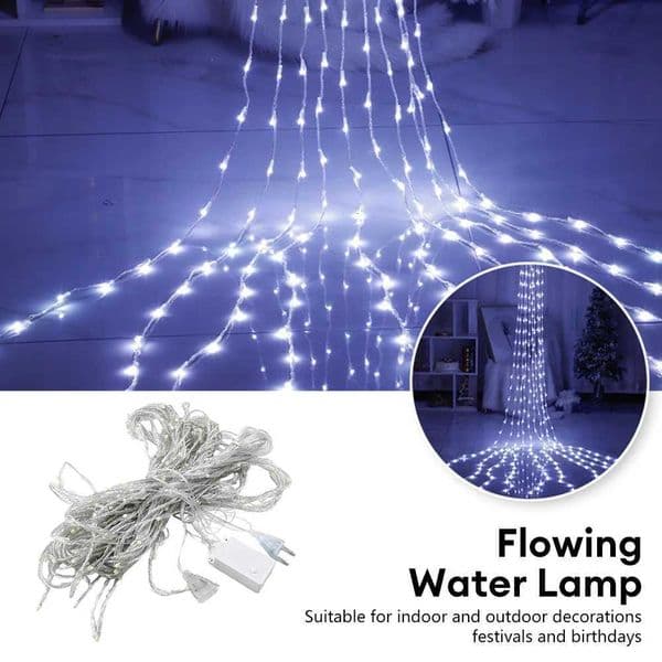 Waterfall Meteor Shower Rain String Light Led Festoon 23M led Holiday Decorative Lights For Home Garland Curtain Z251101