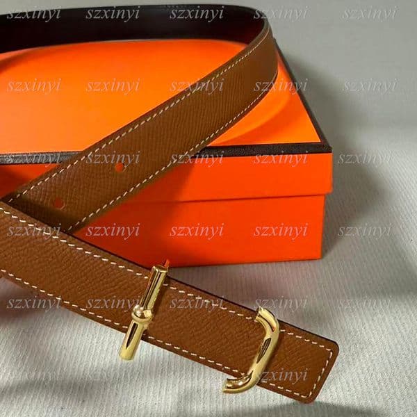 (Fingerprint Leather) Fashion Width 2.5cm Belt Women's Belts for Women with Gift Box