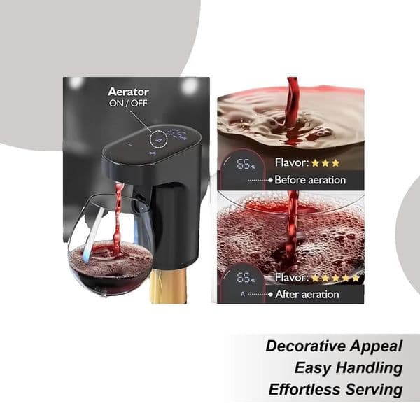 USB Rechargeable Electric Wine Decanter Wine Aerator Pourer Mini Automatic Whiskey Water Dispenser Wine Dispenser Wine Accessory 251103