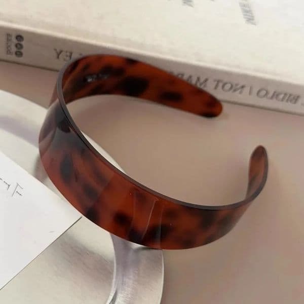 Retro Fashion Leopard Hairband High Quality Acetate Headband Nonslip Headwear Hair Hoop Headdress Hair Accessories 251031BJ
