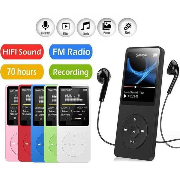 MP3 player USB charging record digital screen media lossless portable pocket sports running music playback Z250403