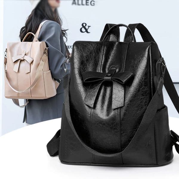 Anti Theft Backpack 2025 Retro Fashion Korean Version Versatile Soft Leather Bag Large Capacity Backpack251104