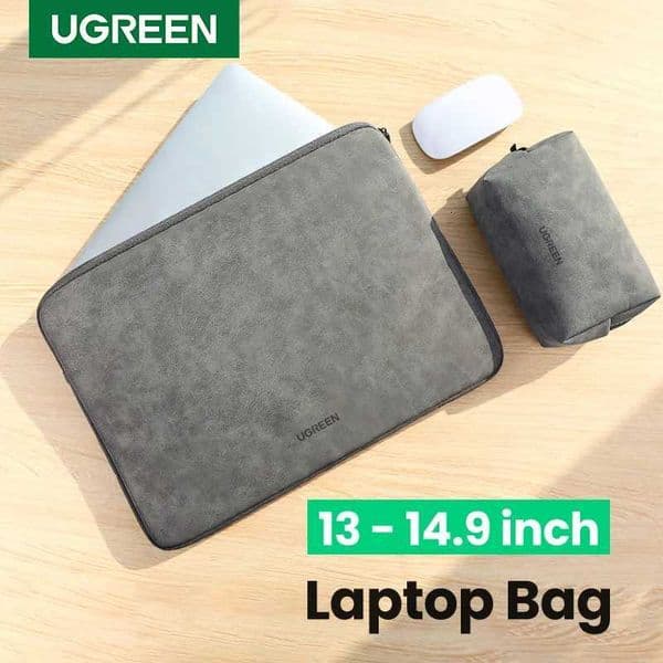 UGREEN Leather Laptop Bag for Macbook Pro 13 14 Macbook Air Laptop Storage Bag Sleeve Case for iPad Pro Air Notebook Bag Z251105