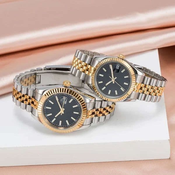 mens mechanical movement business women stainless steel bracelet waterproof sier couple watches 41mm montre de luxe 125 125 aaa