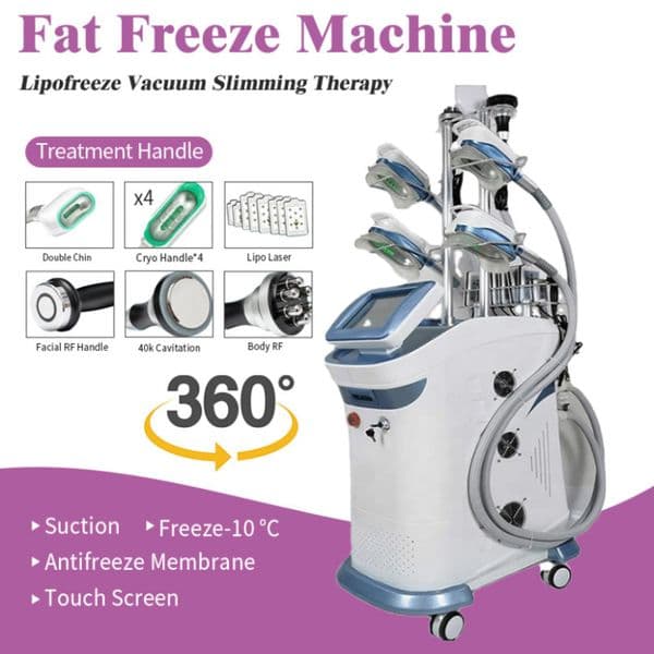 2025 RF Laser Cold Slimming Cryo Treatment Ultrasonic Cavitation Cryotherapy Fat Freezing Cellulite Reduction Machine326