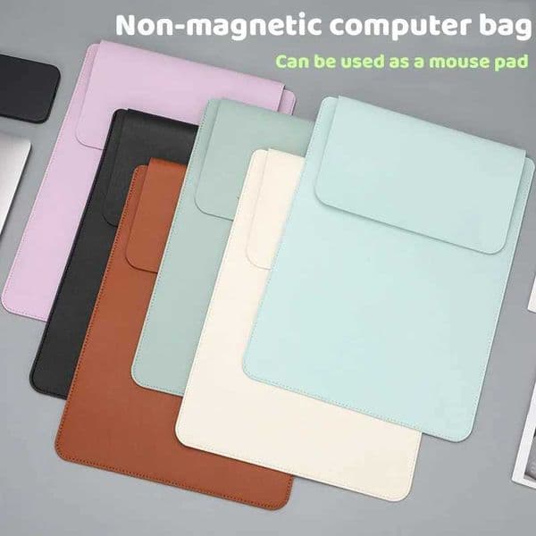 Zxiixz 1Pc Multi Functional PU Laptop Sleeve Bag Case Waterproof Design for 13Inch Macbook Cover Different Colors with Pen Case Z251105