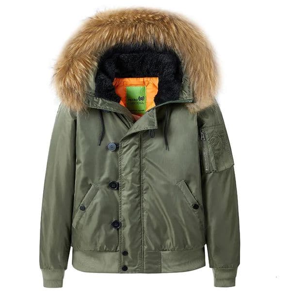 Winter Cotton Thick Pilot Jackets for Men Casual Hooded Loose Coats Baseball Jacket Mens 251030