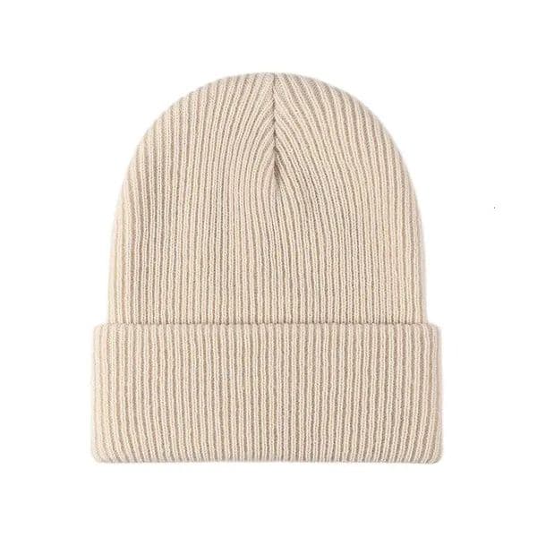 Women Men Autumn Winter Warm Beanie Hat Solid Color Lady Male Stretch Knitted Crochet Beanies Hat Cap For Women Men 251105