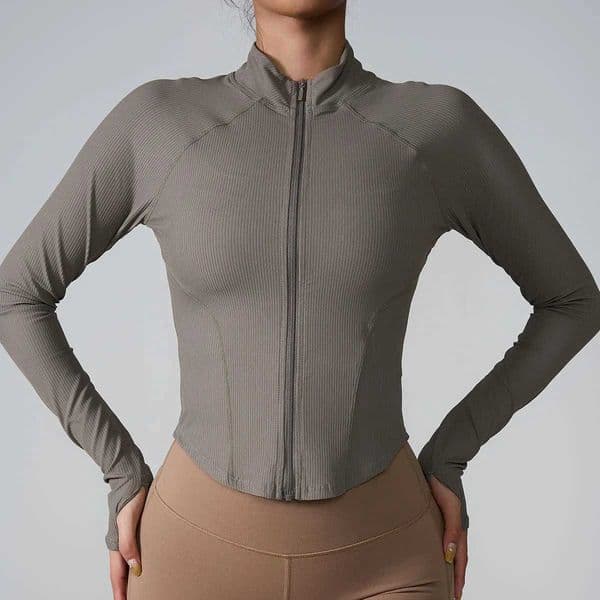 Womens Ribbed Workout Top Long Sleeve Turtleneck Gym Yoga Shirt Naked Feeling Sweat-Wicking Fitness Clothing for Running Z251104