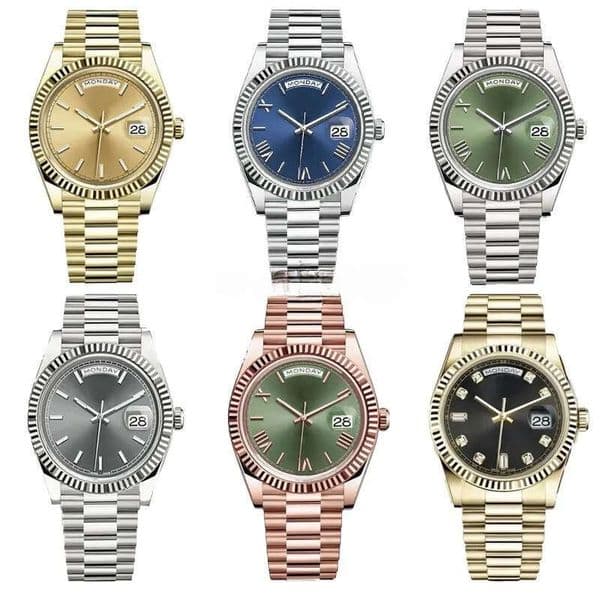 Designer Mens Watches Day date Automatic Wristwatch 41or36mm 2813 Auto Movement Sapphire Glass Stainless Steel Presidential Strap Orologio Di Lusso dh 125 125 aaa
