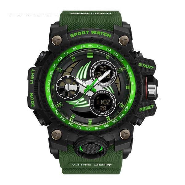 DHwatches Sanda Brand Youth Electronic Watch Luminous Waterproof Fashion Trend Alarm Clock Men's Wristwatch