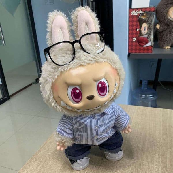 40Cm Big LABUBU Doll The Monsters Flip With Me Action Figure Drunk Vinyl Plush Dolls Desktop Decor Toy Birthday Gift