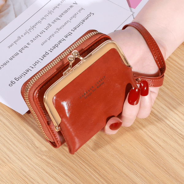 2 Pcs New Style Wallet With Wrist Strap Short Style Small-sized Money Bag Large Capacity Coin Holder Multi-slot Card Bag Money Clip