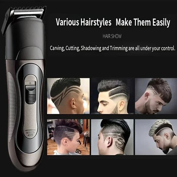 Threeinone multifunctional shaver with detachable nose hair washable electric haircut shaver 251103