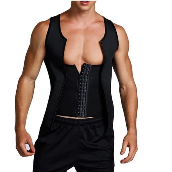 1pcs Mens corset Waist Trainer Men Slimming Body Shaper Vest Zipper Buckle Type Correction Abdomen Tank Top Fitness Shapewear 251030