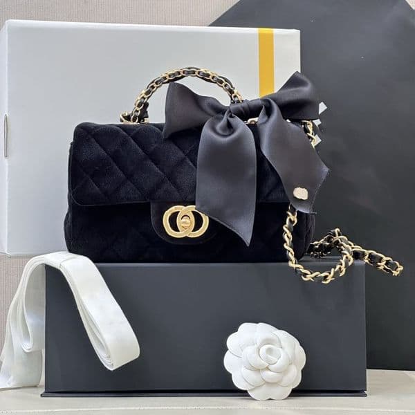 Designer Tote Bow-adorned bag New autumn and winter suede bag Carryall Handbag Pillow Bag Crossbody Handbags Large Capacity Shopping Tote Leather Top Handle Bag 01