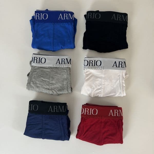 5 pieces Fashion Designer Soft Underwear Brand Comfortable Men's Multi-colored Boxer Shorts Stripes