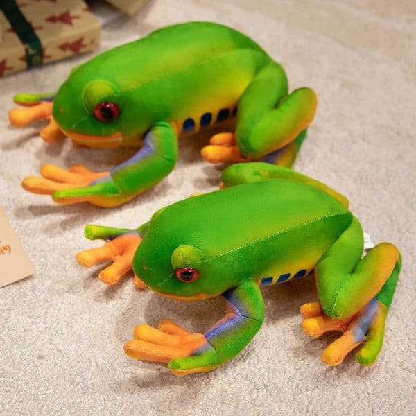 2838cm Lifelike Frog Plush Pillow Toys Simulation Cartoon Animal Stuffed Creative Tricking Props Home Decor Xmas Birthday Gifts 251104BJ