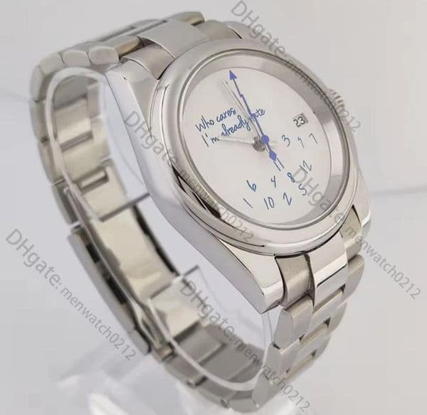 who cares im already late watch men watches Limited edition menwatch 10A high quality auto mechanical movement uhren Sapphire reloj date montre luex watchbox XO65